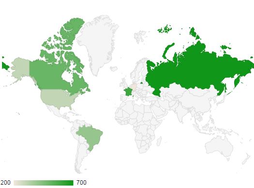 Google Regional Map